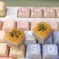 1pc Taro Paste Meat Floss Cake Artisan Clay Food Keycaps ESC MX for Mechanical Gaming Keyboard